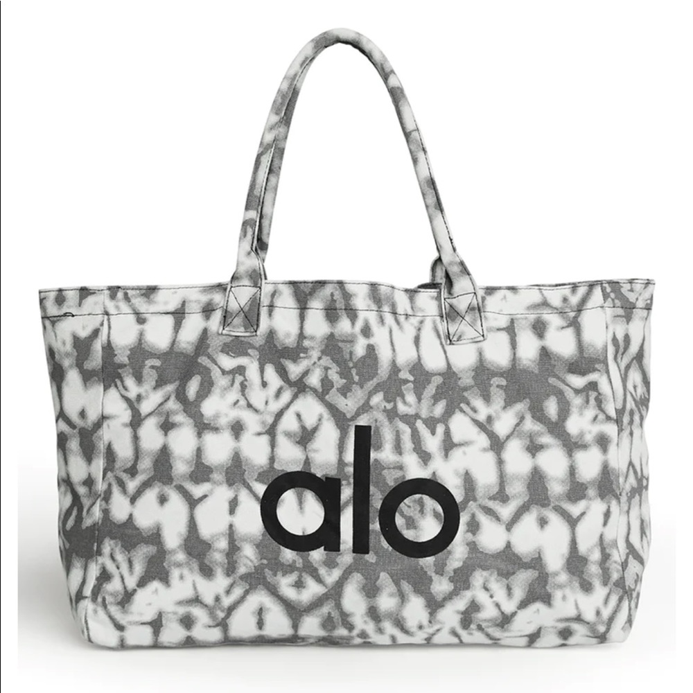 Alo Shopper Tote- Grey Tiedye